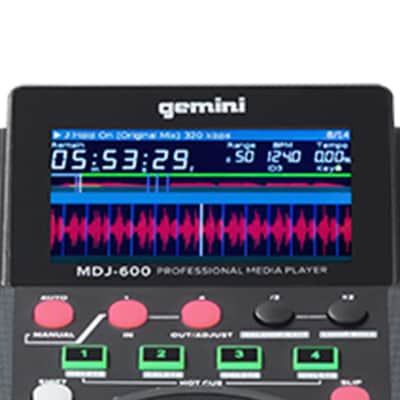 Gemini MDJ-600 Professional USB/CD/MIDI DJ Media Player w/ Color Screen image 8