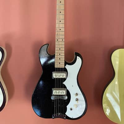 Silvertone/DeArmond 1488 Body - Black image 2