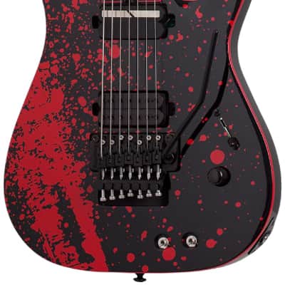 Schecter Sullivan King Banshee-7 FR-S Electric Guitar. Obsidian Blood image 2