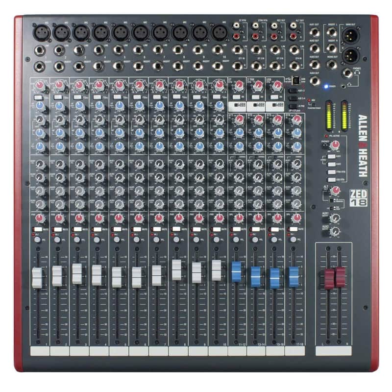 Allen & Heath ZED-18 Multipurpose USB Mixer for Live Sound & Recording image 1