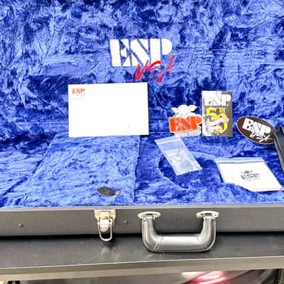 ESP ESP USA Custom Shop Eclipse with Fishman Fluence with Case - Quilted Blood Moon Serial#: U image 10