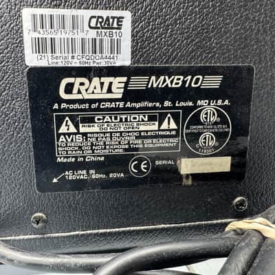 Crate MXB10 Guitar Amplifier Powered Amp Practice 10w image 6