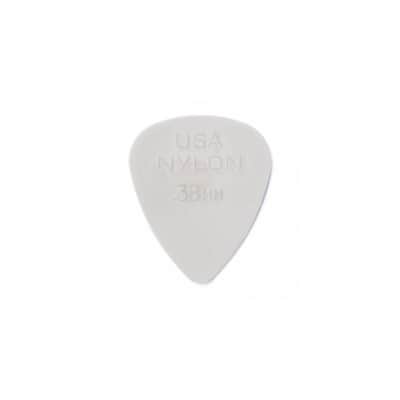 Dunlop JD-44P.38 Nylon Standard Picks 12-Pack 0.38mm (White) - Set of Picks image 1