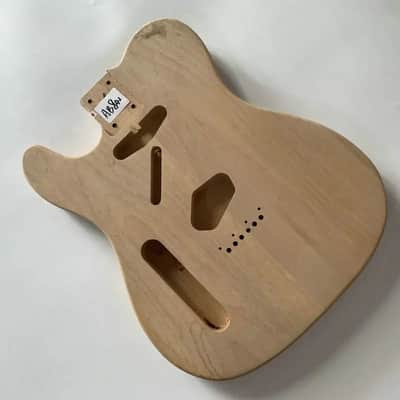 Lefty Tele Style Guitar Basswood Body, String Through image 1