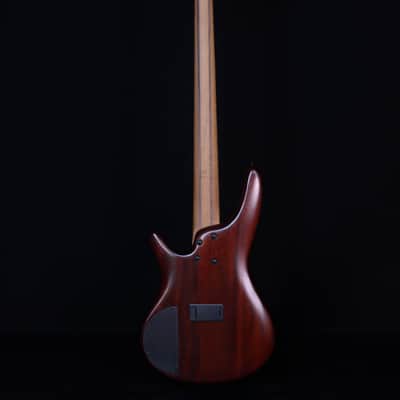 Ibanez SR505AMHL 5-String Bass, Mahogany Brown Burst Low Gloss image 7