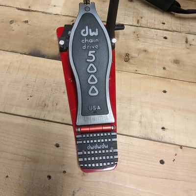 DW DWCP5002AD4 5000 Accelerator Double Bass Drum Pedal 2010s - Black/Red image 2