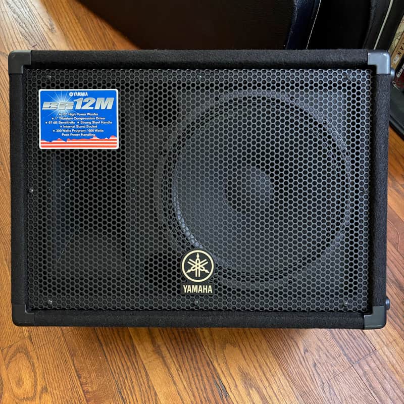 LOCAL PICKUP lightly-used Yamaha BR12M 12" 2-way Floor / Stand Monitor Speaker image 1