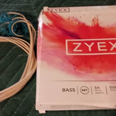 D'Addario DZ610 3/4L - Used Zyex Bass String Set Light TENSION image 3