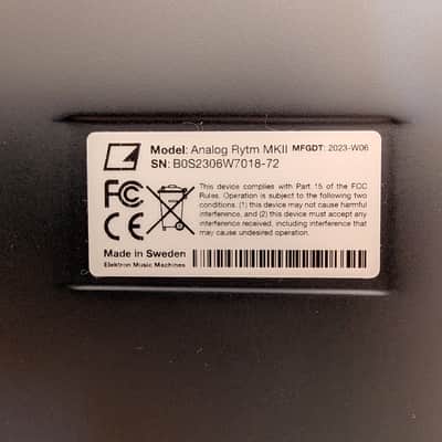 Elektron Analog Rytm MkII 2020 - Black image 5