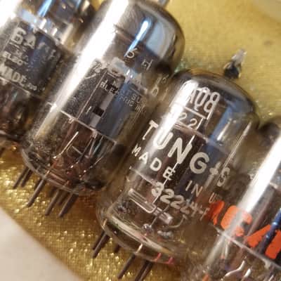 Matsushita etc. Matched Pair (2) 6AQ8 Japan tNOS AT1000 TESTED Vacuum Tubes ECC85 dual triode 1962-1980 image 5