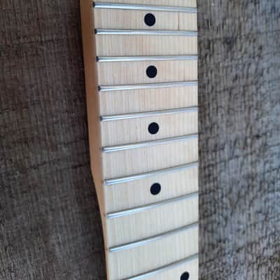 21 fret T neck, Stainless Steel Frets natural maple guitar neck replacement fits oem image 8