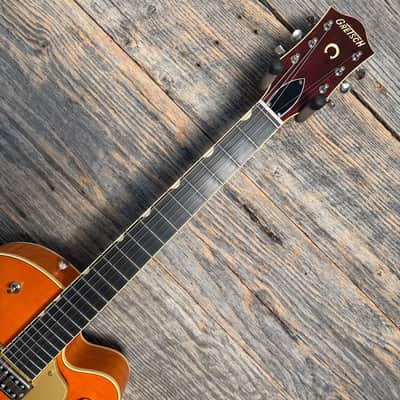 Used Gretsch G6120T-59 Vintage Select Edition '59 Chet Atkins Orange Stain image 3
