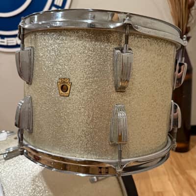 Vintage 60's Ludwig Maple 3-Piece 13/16/22 Drum Kit Set in Silver Sparkle (Rm4) image 9
