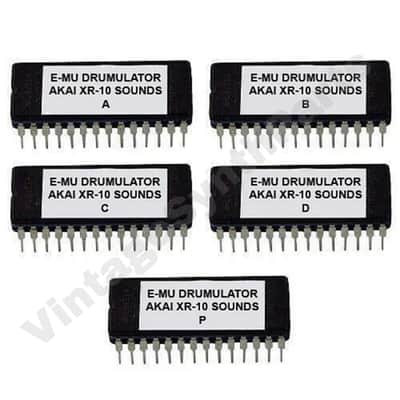 Emu E-Mu Drumulator Akai Xr-10 EPROM sound expansion bank Rom Drum Vintage
