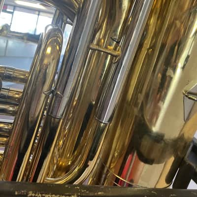 Very Clean Used Yamaha YBB-641 Concert BBb Tuba in Yellow Brass,Lacquered, good valves; with Case, Mouthpiece image 19