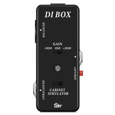 Iset Di Box Guitar Effect Pedal | Metal, Usb Powered, True Bypass For Stable Sound