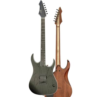 10S HuYang (Mega Soul) Single Humbucker Baritone – HYMM Custom Electric Guitar - Satin Black image 2