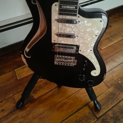 D'Angelico Premier Bedford SH Semi-Hollow Guitar - Black Flake image 1