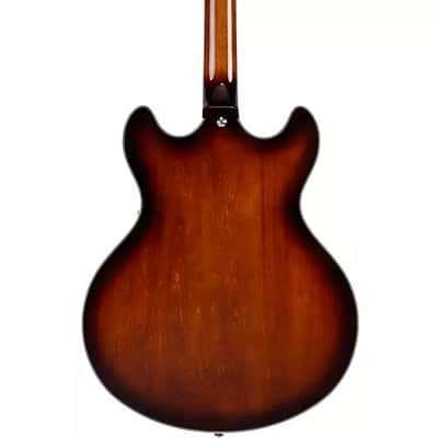 D'Angelico Premier DC Semi-Hollow Electric Guitar Brown Burst image 7