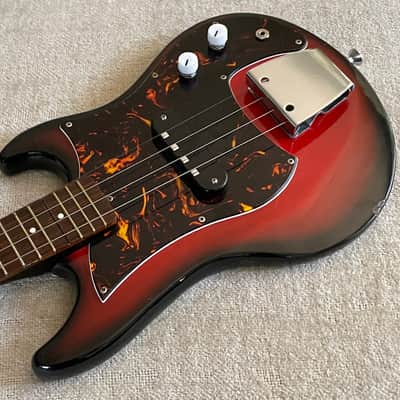 Vintage 1960’s Tombo Ukulet Electric Ukelele w Amp-In-Case Redburst MIJ Japan Rare Norma Teisco image 16