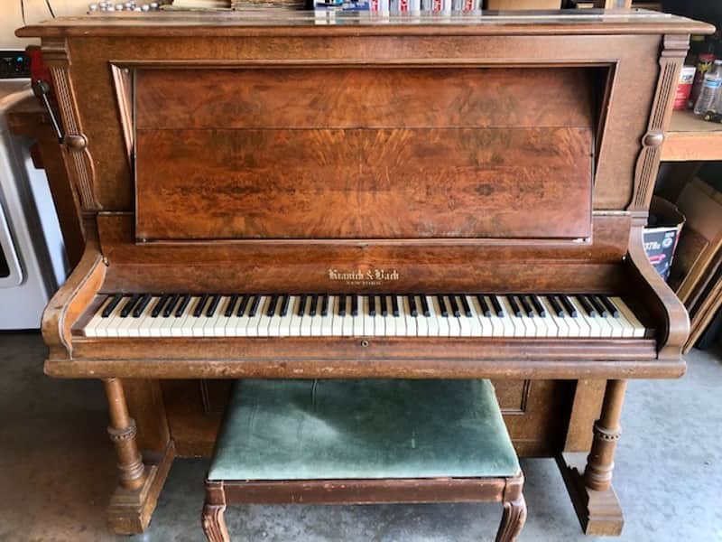 Kranich & Bach April 11 1896 Upright Piano 1896 Brown image 1