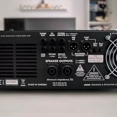 EBS 802 750-Watt Bass Amp Head 2020 - Present - Black image 7