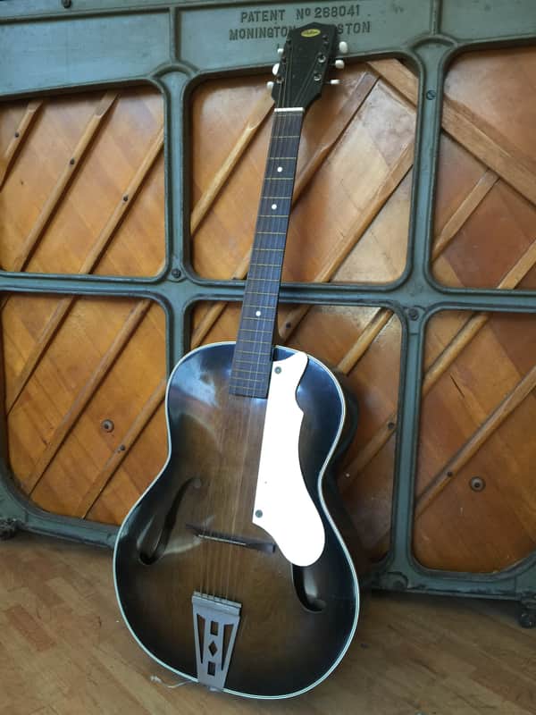 Egmond Antoria 1960s Jazz Archtop Antique Natural Acoustic Guitar image 1