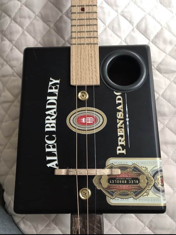 Unbranded Cigar Box Guitar 2026 - poly stain paint image 1