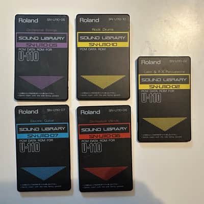 Roland PCM DATA ROM´s for U-110 1980-1990 - Schwarz