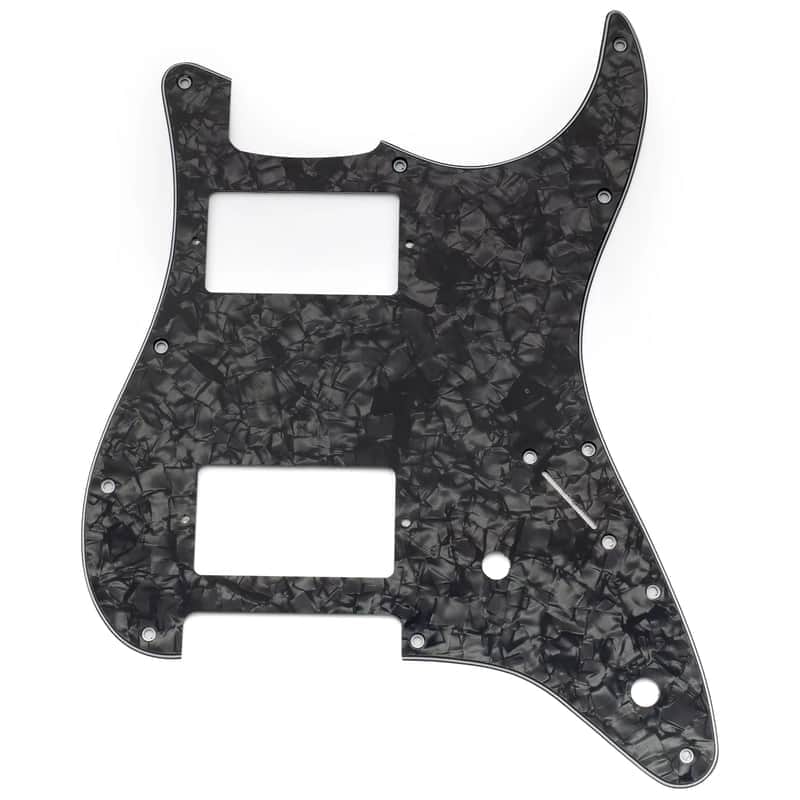 Black Pearl HH Stratocaster Strat Style Guitar Scratch Plate Pickguard image 1