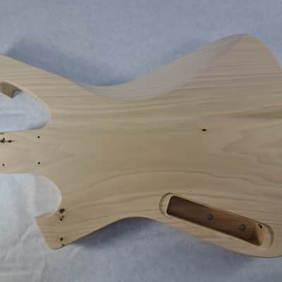 Unfinished Poplar Fireman P bass guitar body - fits fender necks J2429 image 4