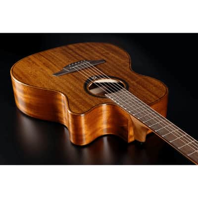 Mahogany Cutaway Electro Acoustic Auditorium Guitar | Tramontane 98 ACE by Lâg | T98ACE image 5