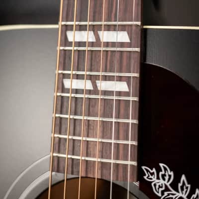 Gibson Hummingbird Special Dreadnought Acoustic/Electric Guitar - Ebony Satin with Gig Bag image 8