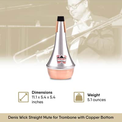 Denis Wick - Trombone Straight Mute, Copper image 3