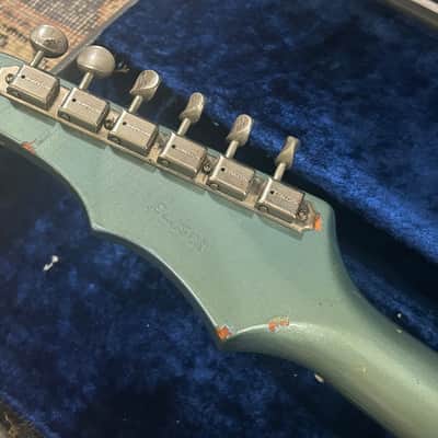 Vintage Epiphone Crestwood Custom 1964 Custom Color Pelham Blue Pacific Blue OHSC image 13