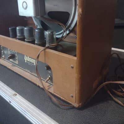 Gibson BR-6, 10 watt amplifier "1948-1954" - Brown, gold grill image 6