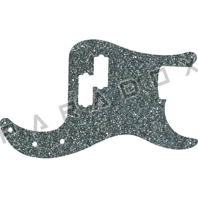 Custom Pickguard For 2000 - 2024 Made in America Fender 1963 Fender Custom Shop Precision Bass Journeyman Relic - Silver Sparkle Acrylic .112" image 1