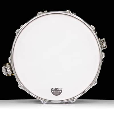 Sonor SQ2 14x6.5 Vintage Maple - Gold Sparkle Chrome Dual Lugs image 5