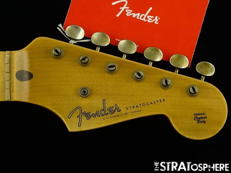 Fender USA Custom Shop 1955 Relic Stratocaster NECK & TUNERS Strat Maple, 55 image 1