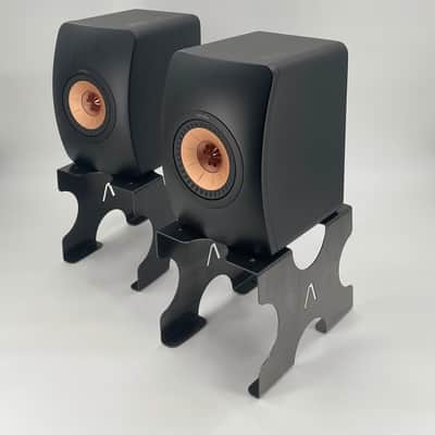 8" Steel Desktop Speaker Stands image 1