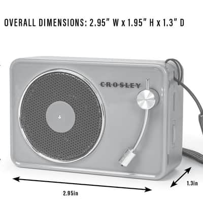 Crosley CR3029A-TN Portable Mini Turntable Bluetooth Speaker, Tourmaline image 4