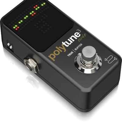 TC ELECTRONIC POLYTUNE 3 NOIR ACCORDATORE PER CHITARRA E BASSO A PEDALE CON BOOSTER BONAFIDE INTEGRATO image 2
