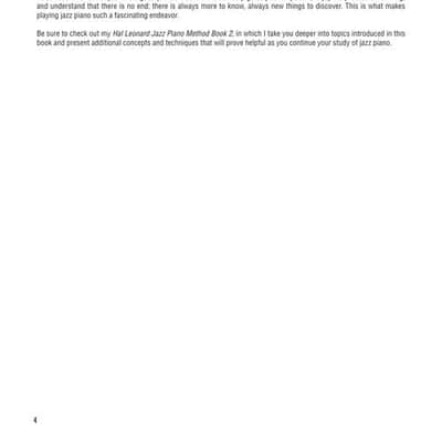 Hal Leonard Jazz Piano Method Book 1 image 4