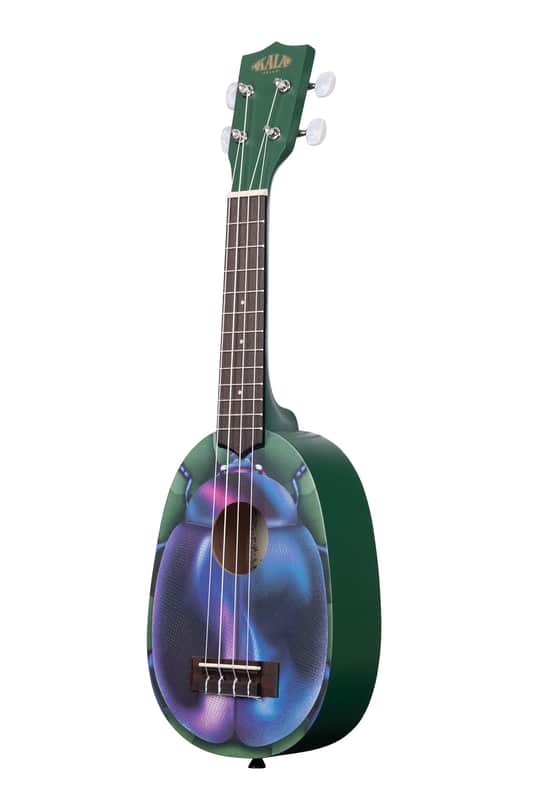 Kala KA-NV-BTLE Novelty Series Blue Beetle Soprano Ukulele image 1