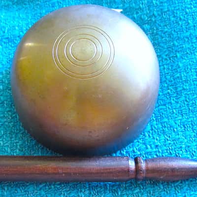 Japanese Rin Singing Bowl Cup Chime with Striker - Vintage image 2