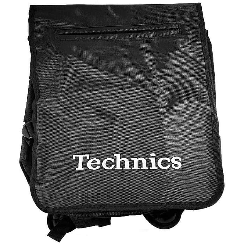 Technics Backpack 12 Inch Vinyl Record Bag (black with logo) S…