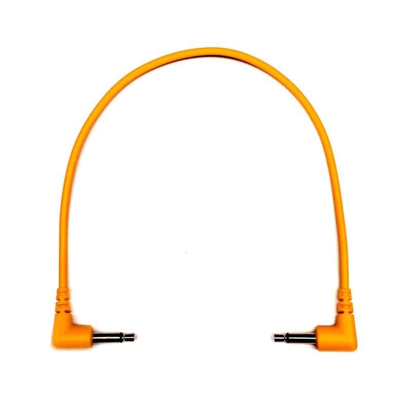 Tendrils Cables Right Angled Eurorack Patch Cable (20cm - Orange) 6 pack image 1