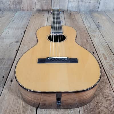 Preston Thompson Guitars Size 2 BA Brazilian Rosewood and Spruce Parlor Guitar with Calton Case - Natural image 7