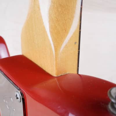 Fender Bullet S-2 1981 Red USA "V" Neck Telecaster Style SS w/ Bag image 18