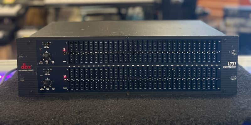 DBX 1231 Graphic Equalizer Dual 31 Band Rack Effect Unit with IEC Power Cable image 1
